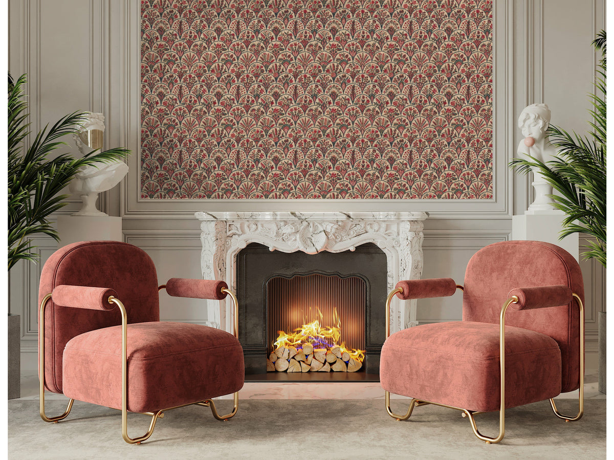 Éventails floraux / Cinabre