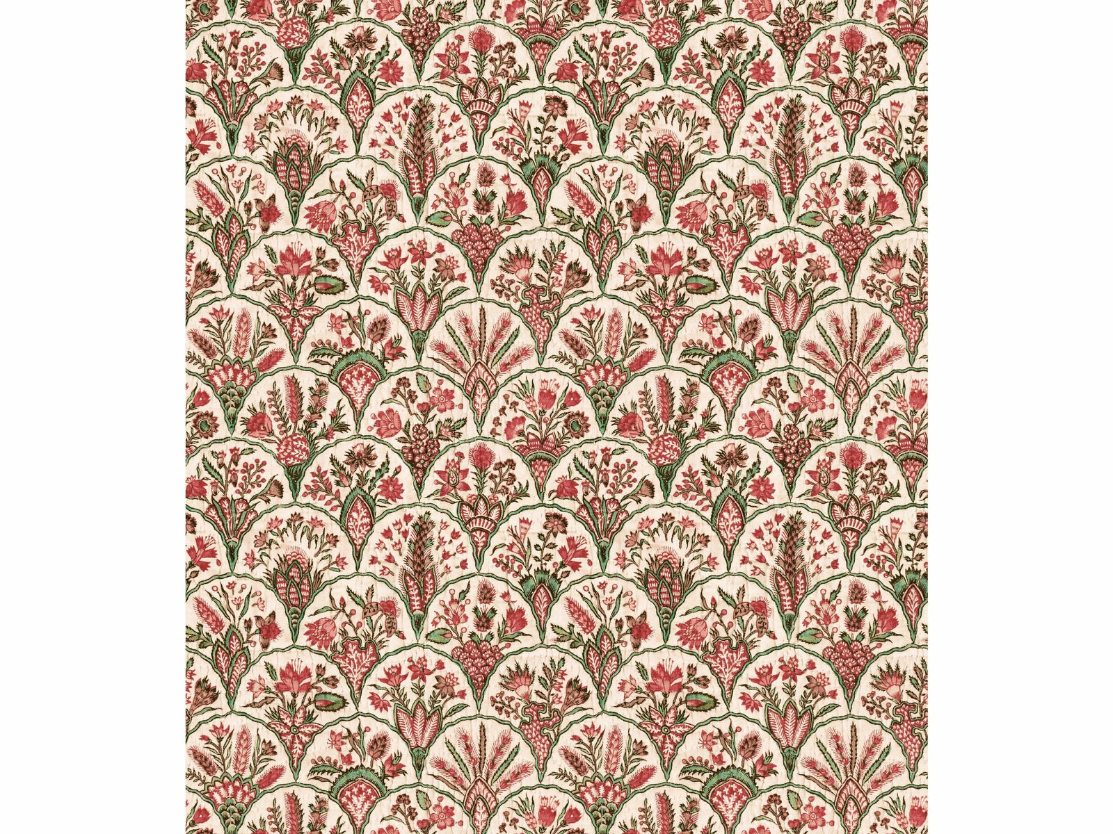 Échantillon Éventails floraux / Cinabre