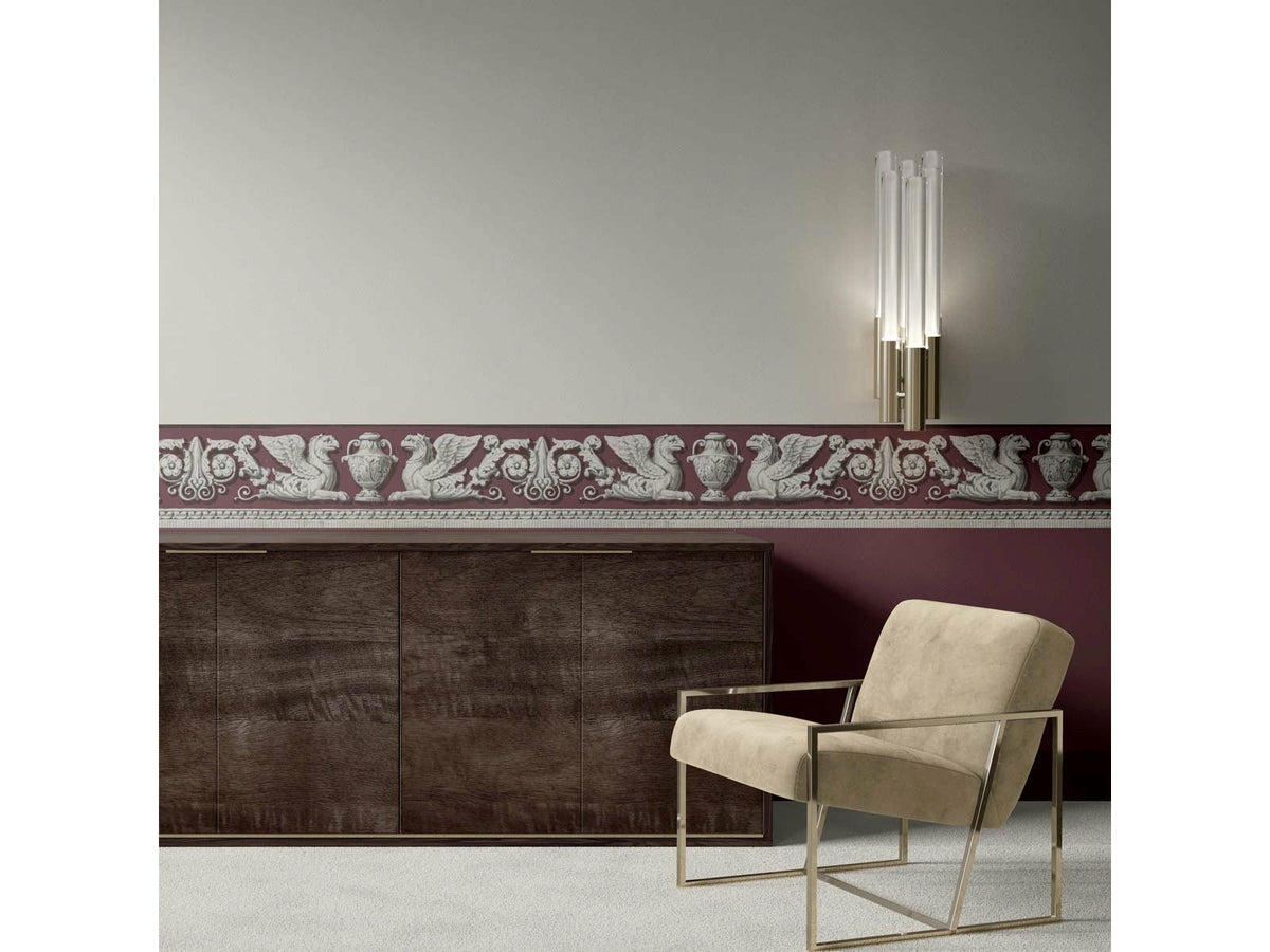 Frise aux griffons / Bois de violette