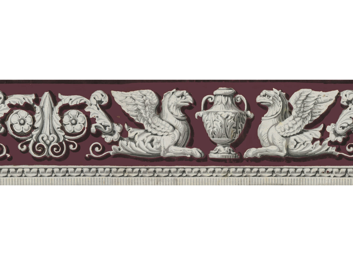 Frise aux griffons / Bois de violette