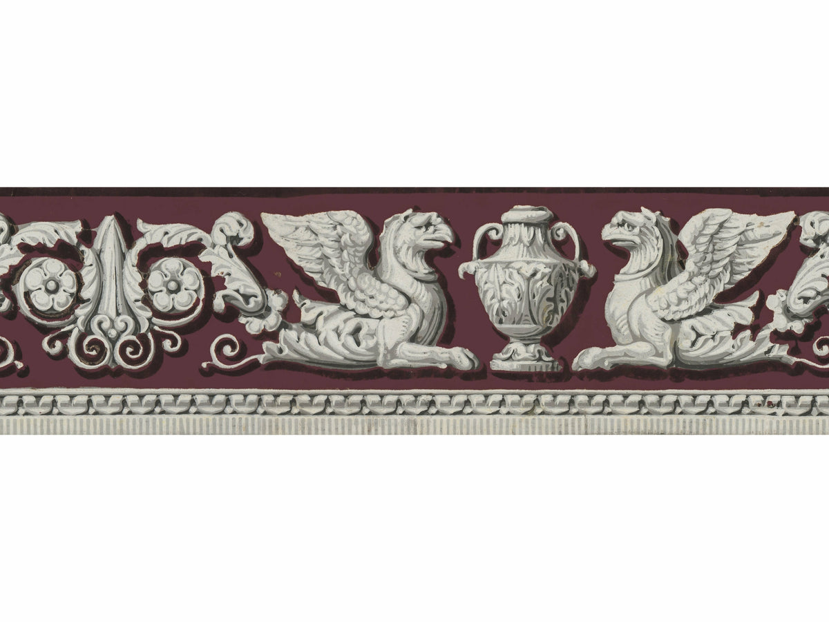 Echantillon Frise aux griffons / Bois de violette