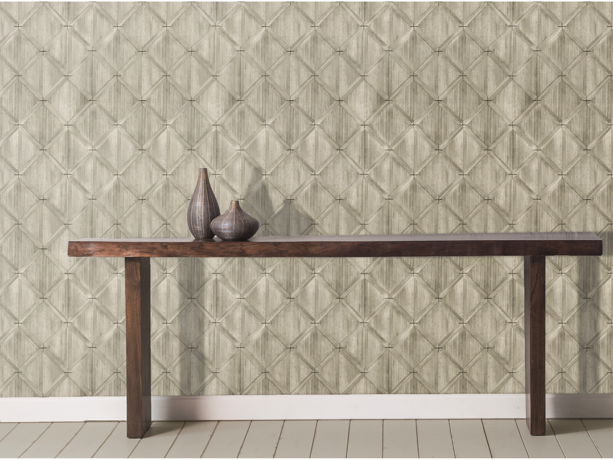 Marqueterie de paille / Terre verte