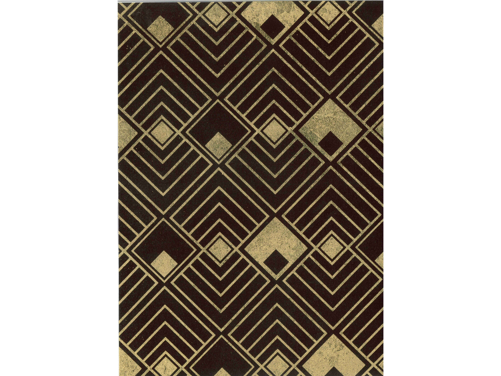 Midtown / Fond chocolat motif or