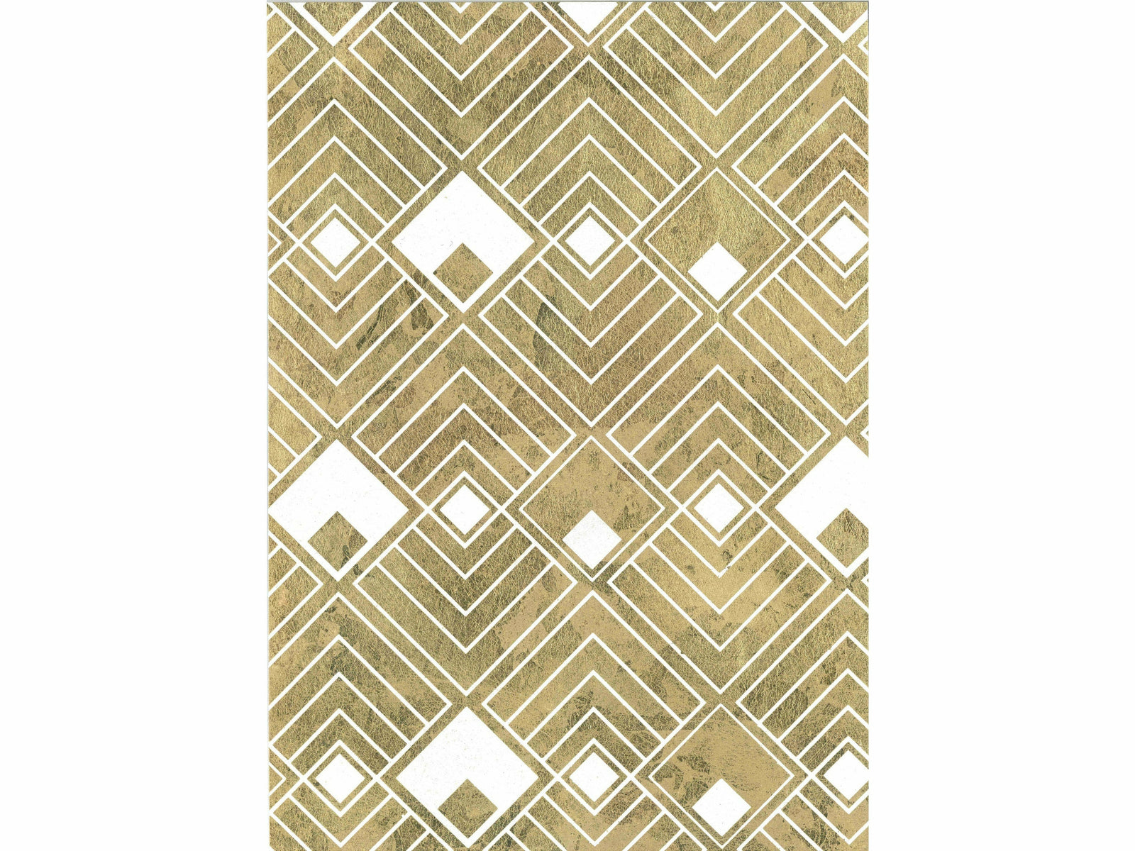 Échantillon Midtown / Fond or motif blanc