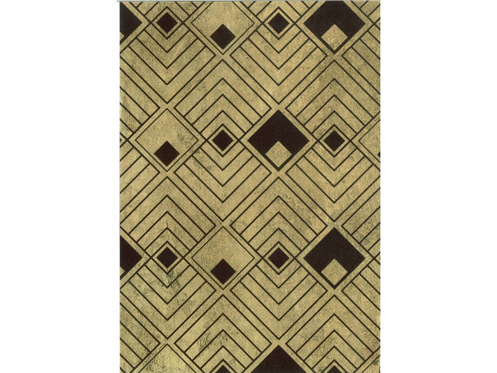 Échantillon Midtown / Fond or motif chocolat