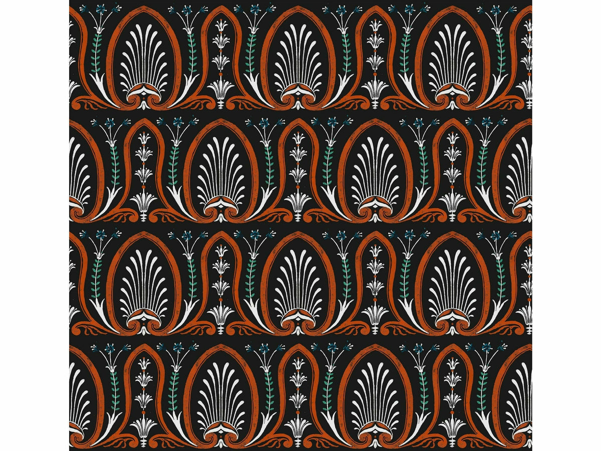 Echantillon Palmettes étrusques / Nuit noire