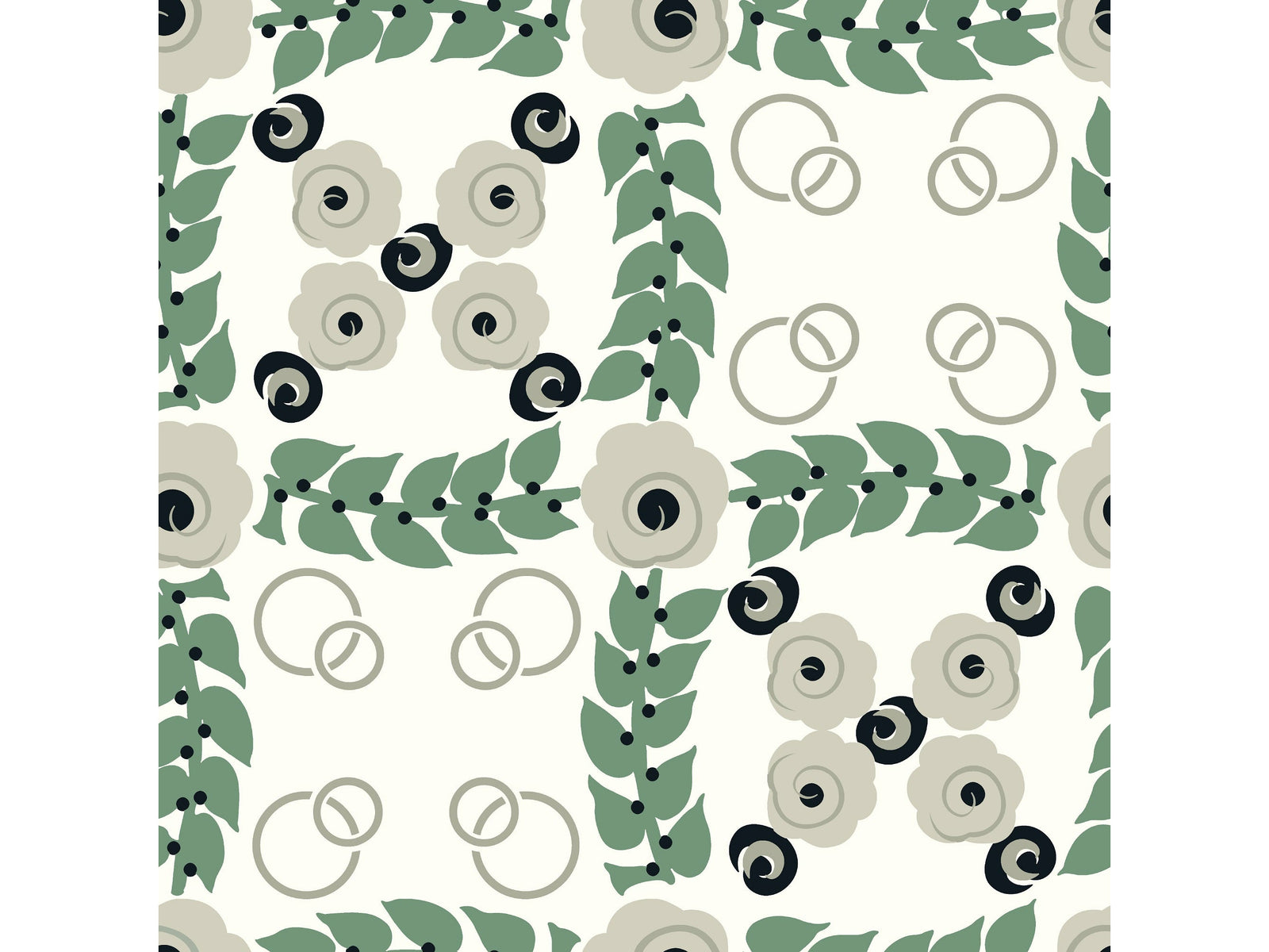 Quadrille d'œillets / Blanc lys