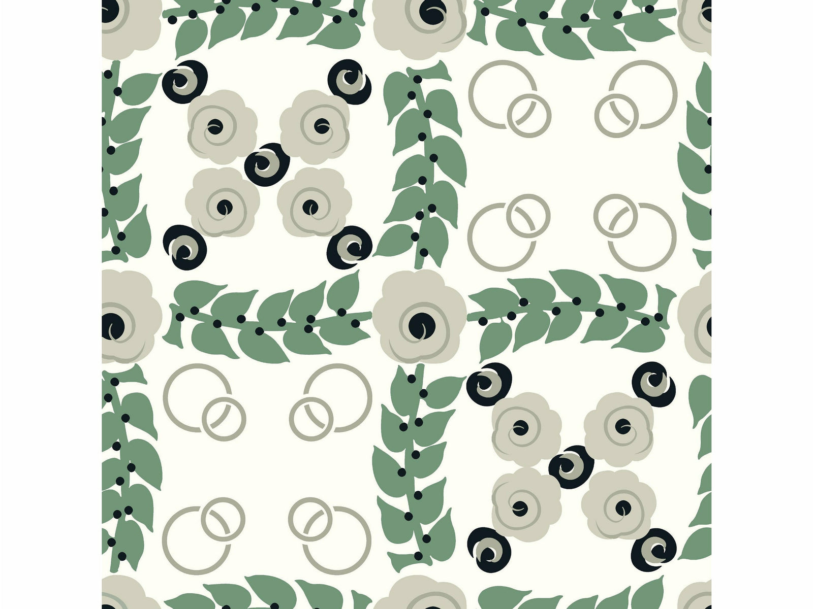 Échantillon Quadrille d'œillets / Blanc lys